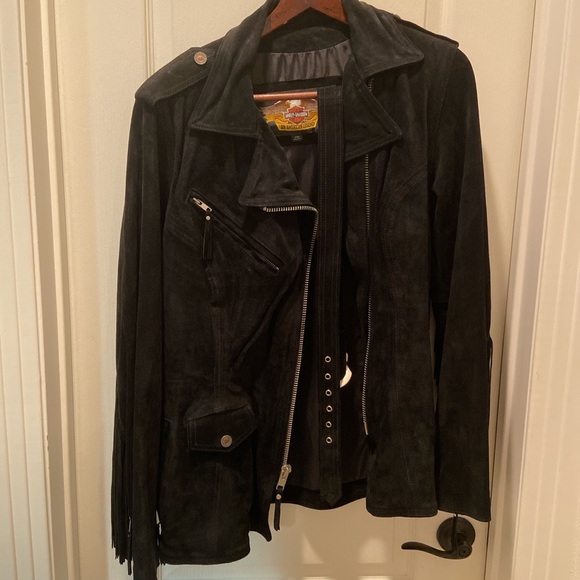 Size W Large Harley-Davidson Fringed Biker Jacket